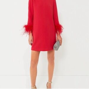 Tuckernuck Red Feather Cuff Dress